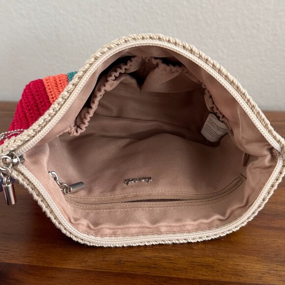 The Sak - Hand Crochet Essential Pouch in Beach Stripe - Picture 5 of 10